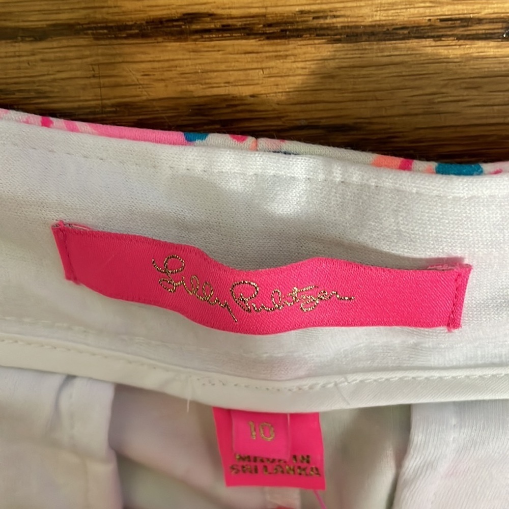 Lilly Pulitzer Resort White That's What I Herd 5" Buttercup Knit Short NWT 10 - Picture 8 of 9